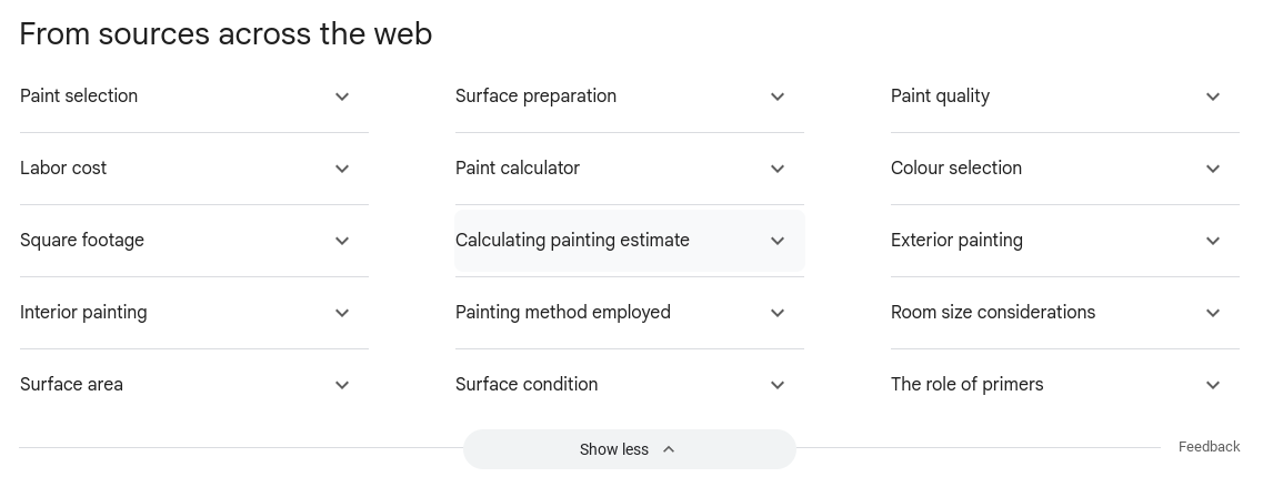 Adding factors to a search query will trigger breadth and show related entities.